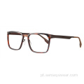 Mens TR90 Metal Misture Square Glasses Frame